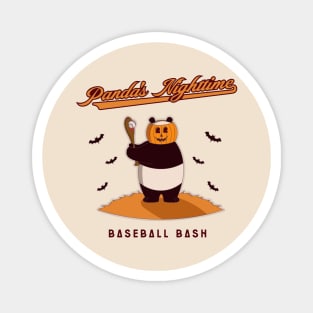 Pumpkin Panda: Baseball Bash Magnet